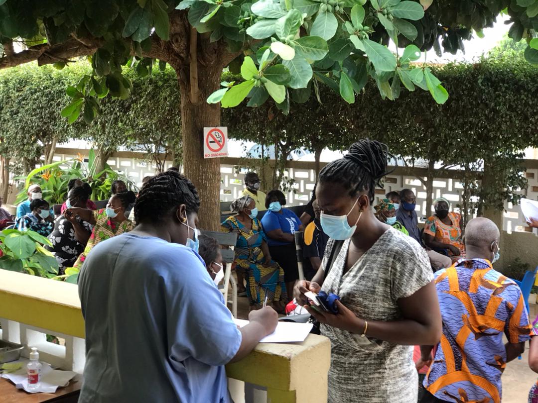 On-going Vaccination at Central Dansoman Clinic